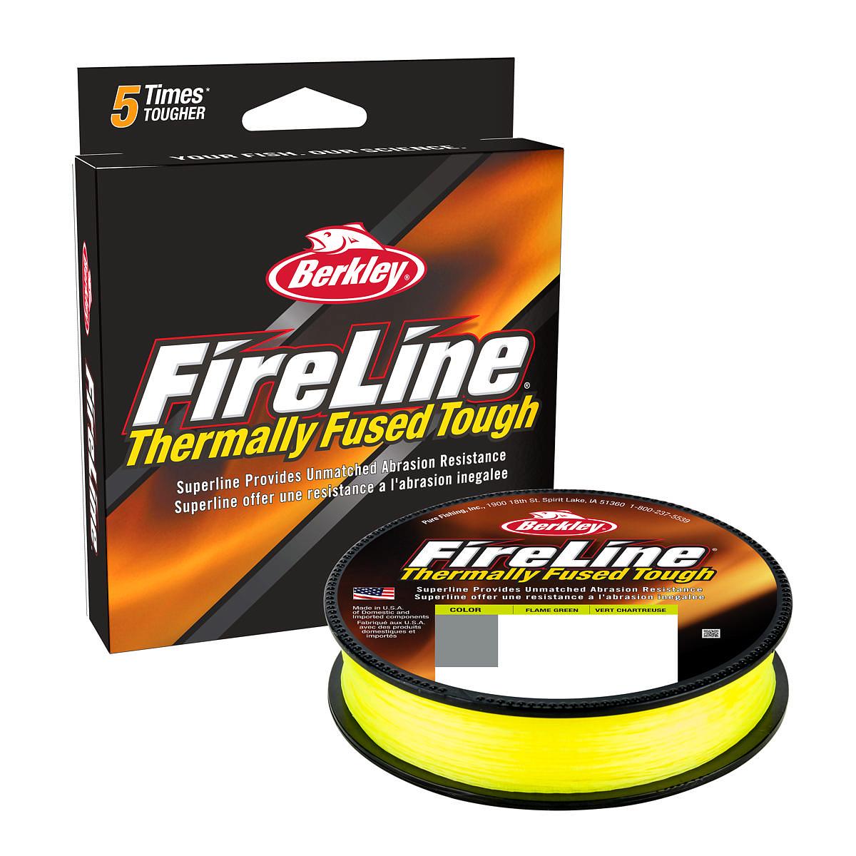 Berkley FireLine Superline Flame Green 17lb 7.7kg 1500yd 1371m Fishing Line  Suitable for Freshwater Environments - 釣り